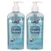 Sanit Silky Clean Antibacterial Liquid Gel Aromatic Hand Soap - Advanced Formula with Coconut Oil and Aloe Vera - Natural Moisturizing Hand Wash - Made in USA, Coconut, 8 oz, 2 Pack