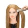 SOPHIRE 100% Real Human Hair Mannequin Head with 9 Tools and Clamp, Hairdressers' Practice Training Head and Cosmotology Doll Head for Hairstyling and Braid - #27