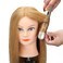 SOPHIRE 100% Real Human Hair Mannequin Head with 9 Tools and Clamp, Hairdressers' Practice Training Head and Cosmotology Doll Head for Hairstyling and Braid - #27