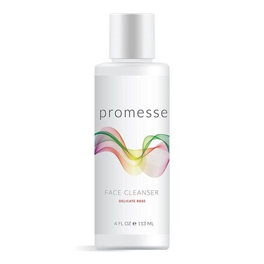 promesse Acne Control Facial Cleanser - Anti-Aging Exfoliating Wash with Glycolic &amp; Salicylic Acid, Rose-Scented, Made in USA, Organic &amp; Natural Ingredients