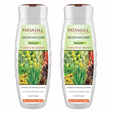Patanjali Kesh Kanti Natural Hair Cleanser - 200ml / 6.8 fl oz - (Pack of 2)