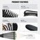 4 Pcs Detangling Brush Set, 9-Row Cushion Nylon Bristle Shampoo Brush, Rattail Comb Wide Tooth Comb Detangler Hair Comb for African Hair Textured Kinky Wavy Curly Wet Dry Oil Thick Hair.