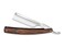 Boker Manufaktur Solingen The Celebrated Wenge Straight Razor - 6/8" Carbon Steel Blade, Wenge Handle