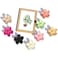 Flower Hair Clips 8PCS Flower Hair Claw Clips Cute Hair Clip Matte Hair Clips Large Claw Clip Strong Hold Daisy Clip Barrettes Large Hair Clamps Hair Accessories For Thick Thin Hair Women Girls Gifts