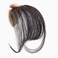 Clip in Bangs Synthetic Hair Extensions One Piece in Fringe Natural Flat Air Bangs for Women (With Temples, Dark Brown)
