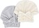 Microfiber Hair Drying Towels Head wrap with Bow-Knot Shower Cap Hair Turban hairWrap Bath Cap for Curly Long &amp; Wet Hair Gift for Women