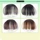 Natural Synthetic Hair Flat Bangs/Fringe Mini Hair Bangs Fashion one Clip-in Hair Extension (Light Brown without Temple)