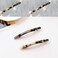 Luckycivia 4 Pack Hair Barrette, Long and Thin Handmade Celluloid Onyx Hair Clip, Elegant Automatic Hair Clip, Barrette Ponytail Holders for Women/Girls - 4 Inches