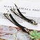 Luckycivia 4 Pack Hair Barrette, Long and Thin Handmade Celluloid Onyx Hair Clip, Elegant Automatic Hair Clip, Barrette Ponytail Holders for Women/Girls - 4 Inches