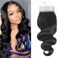 Body Wave Lace Closure 4x4 Free Part Brazilian Hair Closure Top Closure Human Hair Unprocessed Brazilian Closure(14inch)