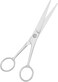 Stainless Steel Facial Hair Small Pet Professional Grooming Scissors Shears Beard &amp; Mustache Scissors -Beards, Mustache &amp; Eyebrows and Pet Fur For Precise Facial Hair Trimming (6.5 Inch)