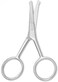 Premium Manicure Rounded Tip Scissors Multi-purpose Stainless Steel Cuticle Pedicure Beauty Grooming Shears for Nail, Eyebrow, Eyelash, Dry Skin, Nose Hair (Silver 4 Inch)