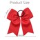 Hipcheer 20pcs 8" Large Red Cheer Bows for Girls, Hand-made Grosgrain Ribbon Hair Accessories for Teen Girls Softball Cheerleader Sports (red2 (Pack of 20))