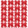 Hipcheer 20pcs 8" Large Red Cheer Bows for Girls, Hand-made Grosgrain Ribbon Hair Accessories for Teen Girls Softball Cheerleader Sports (red2 (Pack of 20))