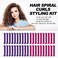 40pcs Heatless Spiral Hair Rollers with Styling Hooks, 22inch/55cm, No Heat Damage, DIY Kit for Long &amp; Medium Hair