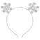 Christmas Headbands Xmas Rhinestone Snowflake Hairbands Crystal Merry Christmas Crown Hair Hoop Reindeer Antlers Tiara Headpiece Holiday Party Decoration