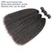 Light Yaki Bundles Human Hair Natural Weave Remy Hair Kinky Straight 3 Bundles 16 18 20 Inch Unprocessed Brazilian Virgin Hair Bundles Extensions Natural Color