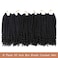 6 Packs Crochet Box Braids Curly Ends 10 Inch Crochet Braids Bohemian Box Braids Crochet Hair for Black Women (1B, 10 Inch)