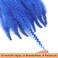 12 Inch Springy Afro Twist Hair 8 Packs Marley Twist Braiding Hair Blue Pre-Separated Spring Twist Hair for Soft Locs Crochet Hair Marley Hair Extensions Suitable for Black Women