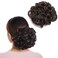Benehair Messy Bun Hair Piece with Combs Clip in Bun Scrunchie Juva Bun Dish Fluffy Wavy Hair Updo Easy Stretch Big Chignon Short Ponytail Hairpiece for Women Medium Brown 90g