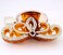 Yusier Lotus Rhinestone Hair Clip for Women - Thick Hair Big Grab Clip with Diamonds, Crystals for Prom Gifts (Brown)