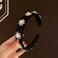 Aimimier Baroque Bridal Crystal Headband Vintage Faux Pearl Rhinestone Crown Luxury Wide Hair Hoop for Women