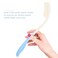 Long Comb Set with Soft Brush - Ergonomic Anti-slip Handle, Hair Brush and Long Reach Comb (Comb)