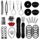27Pcs Hair Styling Set, Hair Design Styling Tools, DIY Hair Accessories Hair Modelling Tool Kit Magic Fast Spiral Hair Braid Braiding Tool for Women and Girls