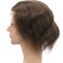 Toupee for Men Hair Pieces 100% European Virgin Human Hair Replacement System 10" x 8" Mono Lace with PU around and Swiss Lace Front toupee Men Hair Piece #7 Brown Color