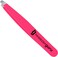Tweezer Guru Tweezers for Women - Slant Pointed Precision Tweezers for Eyebrows &amp; Ingrown Hair Removal - Blackhead and Splinter Tweezer with Sharp Needle Nose Point for Plucking (Bright Pink)