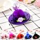 12 Pieces Mini Hat Clips Tea Party Hats for Girls Fascinator Hair Clips with Ribbon Flowers Faux Feather Mesh Bow Barrette Hairpin for Girls Toddler Costume Accessory