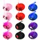 12 Pieces Mini Hat Clips Tea Party Hats for Girls Fascinator Hair Clips with Ribbon Flowers Faux Feather Mesh Bow Barrette Hairpin for Girls Toddler Costume Accessory