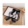 2pcs Black Velvet Bowknot Hair Clips with Ribbons Tails - Snap Barrette Hair Accessories Gift for Women and Girls