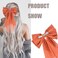 Big Hair Bows for Women Long Hair Ribbon Bows Large Tulle Bow Snap Hair Clip Hair Barrettes Wedding Hair Pieces Hairpins Chiffon Bowknot Tails Girls Bridesmaid Hair Accessories (Style 2)