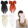 Big Hair Bows for Women Long Hair Ribbon Bows Large Tulle Bow Snap Hair Clip Hair Barrettes Wedding Hair Pieces Hairpins Chiffon Bowknot Tails Girls Bridesmaid Hair Accessories (Style 2)