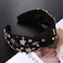 New Years Eve Headband for Women 2025 Happy New Year Star Headband Crystal Jeweled Knotted Headband Holiday Accessories (New Year Stars)