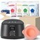 KOTAMU Waxing Kit Black Digital Wax Kit for Women Men Sensitive Skin Hard Wax Pot for Eyebrow Face Leg Underarm Coarse Soft Hair Removal Professional Wax Warmer with 25 Accessories for Home Salon