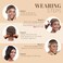 Wig Grip for Women, Velvet Wig Headbands Non-slip, Brown 4 PCS