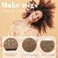 Wig Grip for Women, Velvet Wig Headbands Non-slip, Brown 4 PCS