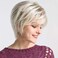 Short Layered Blonde Wigs for Women Synthetic Heat Resistant Cosplay Pixie Wig with Wig Cap