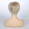 Short Layered Blonde Wigs for Women Synthetic Heat Resistant Cosplay Pixie Wig with Wig Cap