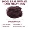 Hair Bun Real Hair Messy Bun Hair Piece,Messy Buns Hair Pieces for Women Dark Brown Messy Bun Natural Curl Hair Buns for Women,Create a Variety of Hairstyles for Women and Girls