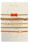 Hair Ties for Women No Damage &ndash; The Original Bracelet Hair Tie &ndash; Hand Made Jewelry with Luxury Elastic and Tarnish Free Gold and Silver &ndash; Boho Hair Accessories and Wrist Stacks (Limestone)