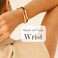 Hair Ties for Women No Damage &ndash; The Original Bracelet Hair Tie &ndash; Hand Made Jewelry with Luxury Elastic and Tarnish Free Gold and Silver &ndash; Boho Hair Accessories and Wrist Stacks (Downtown)