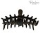 Parcelona French Rake Large 5" Celluloid Acetate Hair Clip No Slip Tight Grip Durable Fashion Hair Styling Women Hair Accessories for Girls, Made in France (Black)