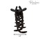Parcelona French Rake Large 5" Celluloid Acetate Hair Clip No Slip Tight Grip Durable Fashion Hair Styling Women Hair Accessories for Girls, Made in France (Black)