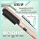 Hair Straightener Brush for Women - Straightening Comb to Tame Frizzy Hair - Negative Ions - Anion Technology &amp; Heated Brush for Thick Hair - 2 in 1 Ionic Flat Iron &amp; Curler