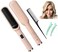 Hair Straightener Brush for Women - Straightening Comb to Tame Frizzy Hair - Negative Ions - Anion Technology &amp; Heated Brush for Thick Hair - 2 in 1 Ionic Flat Iron &amp; Curler
