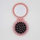 2 Pcs Round Travel Hair Brush Mini Hair Comb with Make up Mirror Portable Folding Hair Brush for Travel(Pink,Blue)
