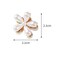 5 Pcs Mini Pearl Claw Clips with Flower Design for Women and Girls